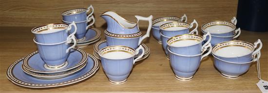 A Staffordshire part teaset